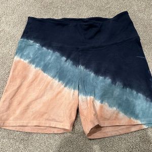 P.I.N.K. Tie dye biking shorts in size xl